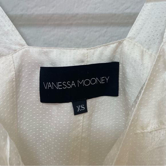 Vanessa Mooney Elisabeth Romper Mini Dress Swiss Dot Silk Size XS - Picture 5 of 6